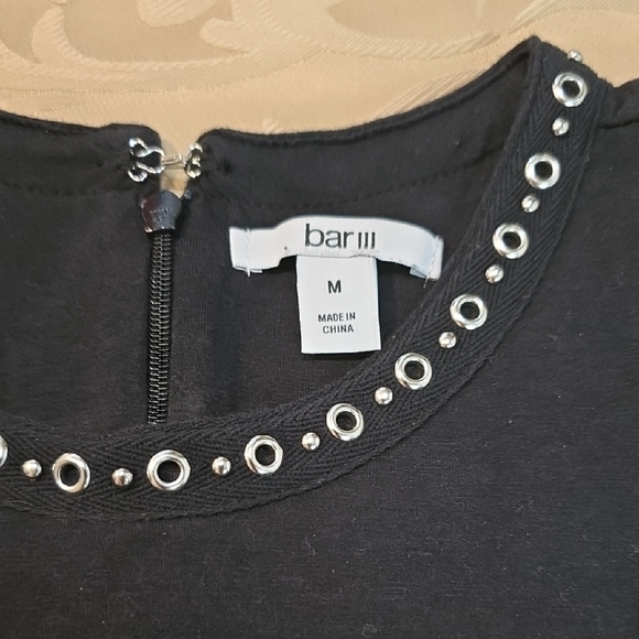 Bar III Black Sleeveless Mini Dress - Picture 2 of 9